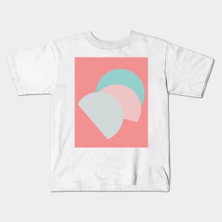 Beauty Half Moon Abstract Art Shapes Pattern Kids T-Shirt